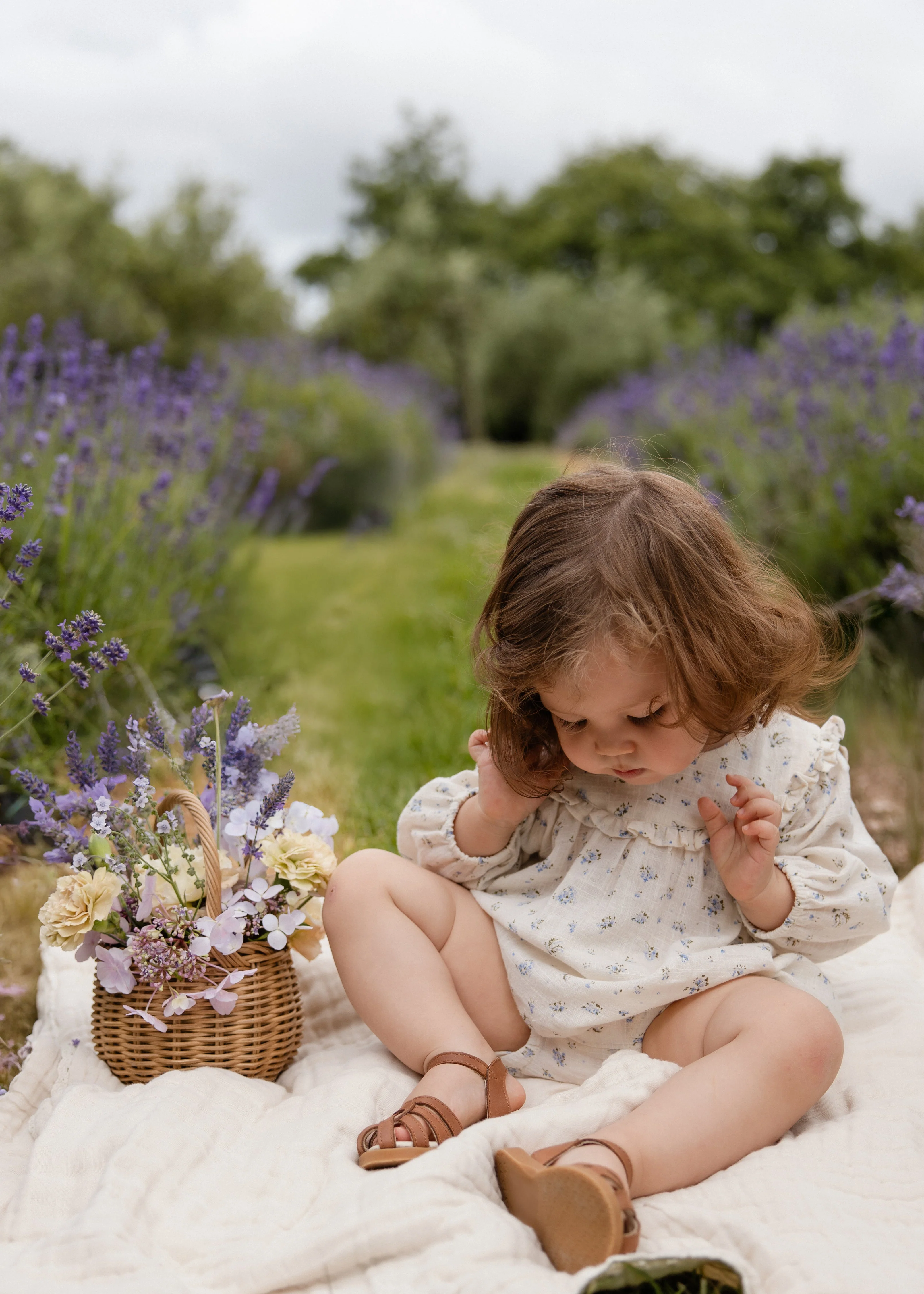 Organic Cotton Nathalie Blouse - Juniper Fields Blue - Image 3